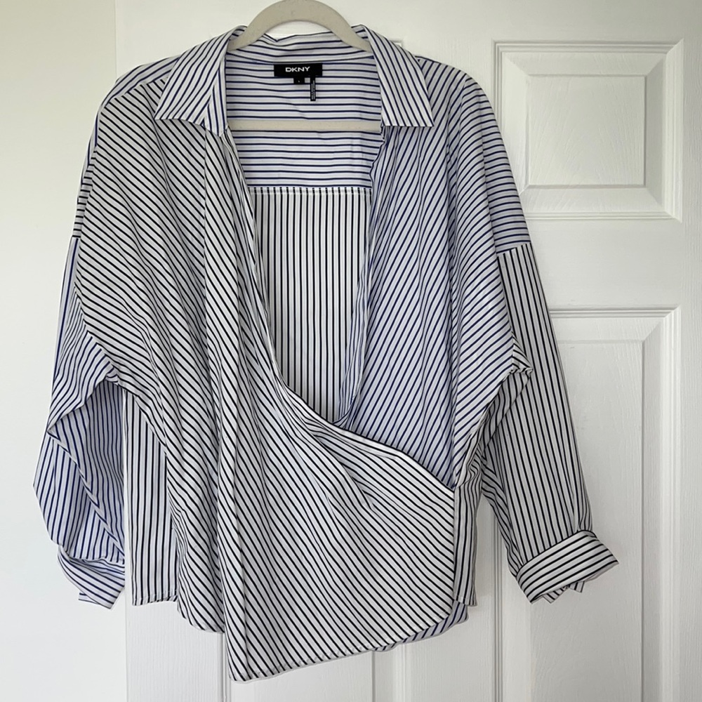 dkny surplice top